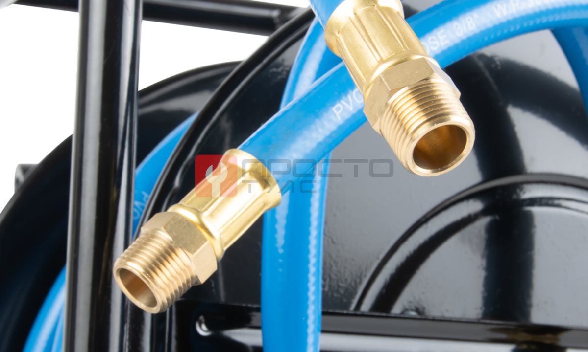  WDK-65720 Катушка ручная с пневмошлангом и БРС 10х14 мм, 20 м (0)