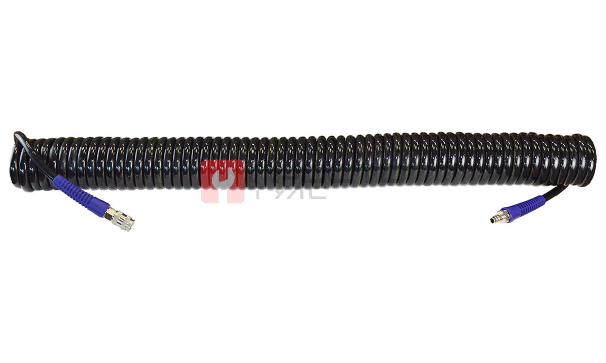  WDK-65815 Шланг пневматический спиральный с БРС, 15 м, 10х14 мм (0)