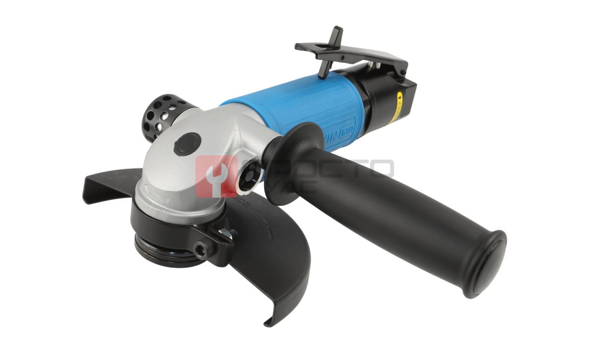  GARWIN INDUSTRIAL 803017-12-10 Пневматическая углошлифовальная машинка (УШМ) c рычажным включателем, 125 мм, 12000 об/мин., 1,2 л.с., промышленн (0)