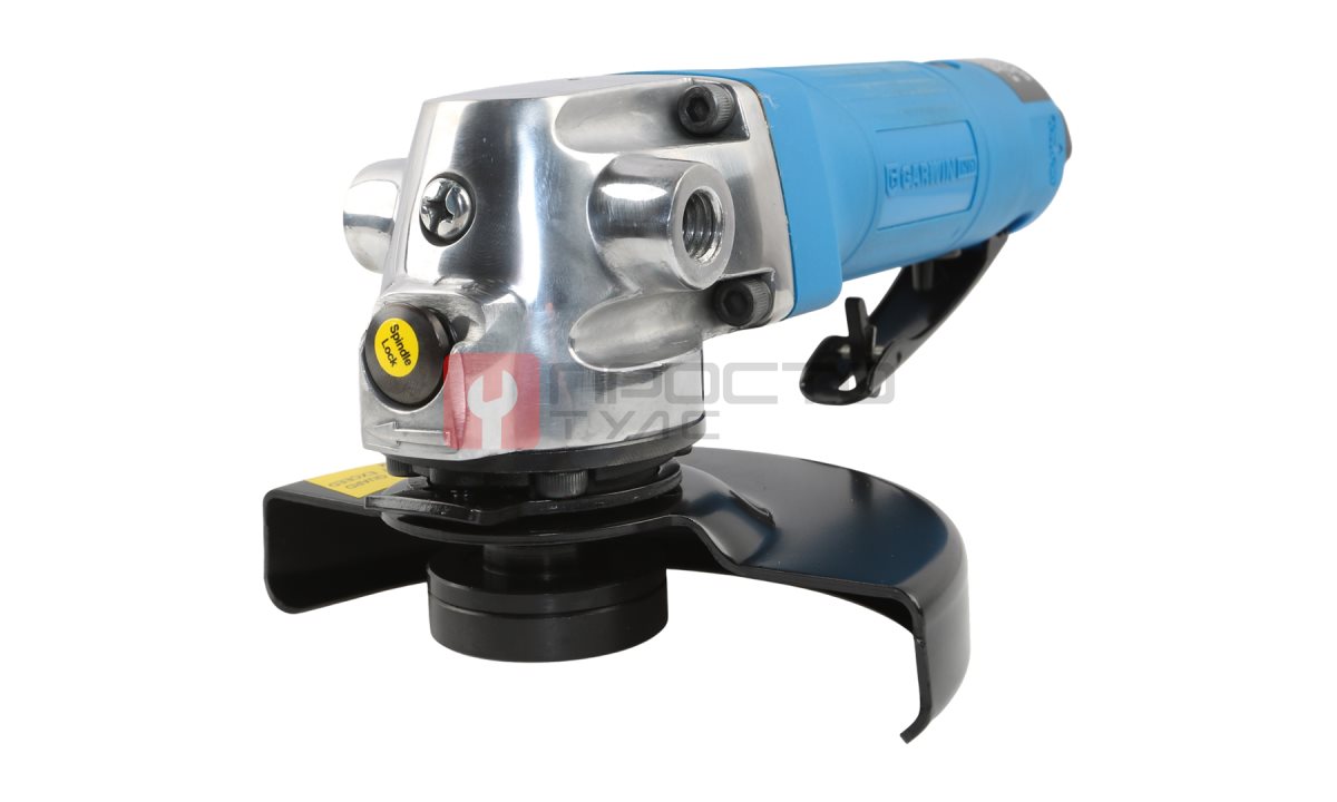  GARWIN INDUSTRIAL 803017-12-11 Пневматическая углошлифовальная машинка (УШМ) c рычажным включателем, 125 мм, 12000 об/мин., 1,4 л.с., промышленн (1)