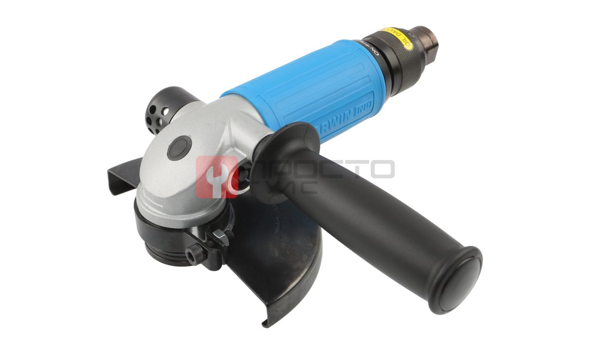  GARWIN INDUSTRIAL 803017-12-20 Пневматическая углошлифовальная машинка (УШМ) c поворотным вкл., 125 мм, 12000 об/мин., 1,2 л.с., промышленная (0)