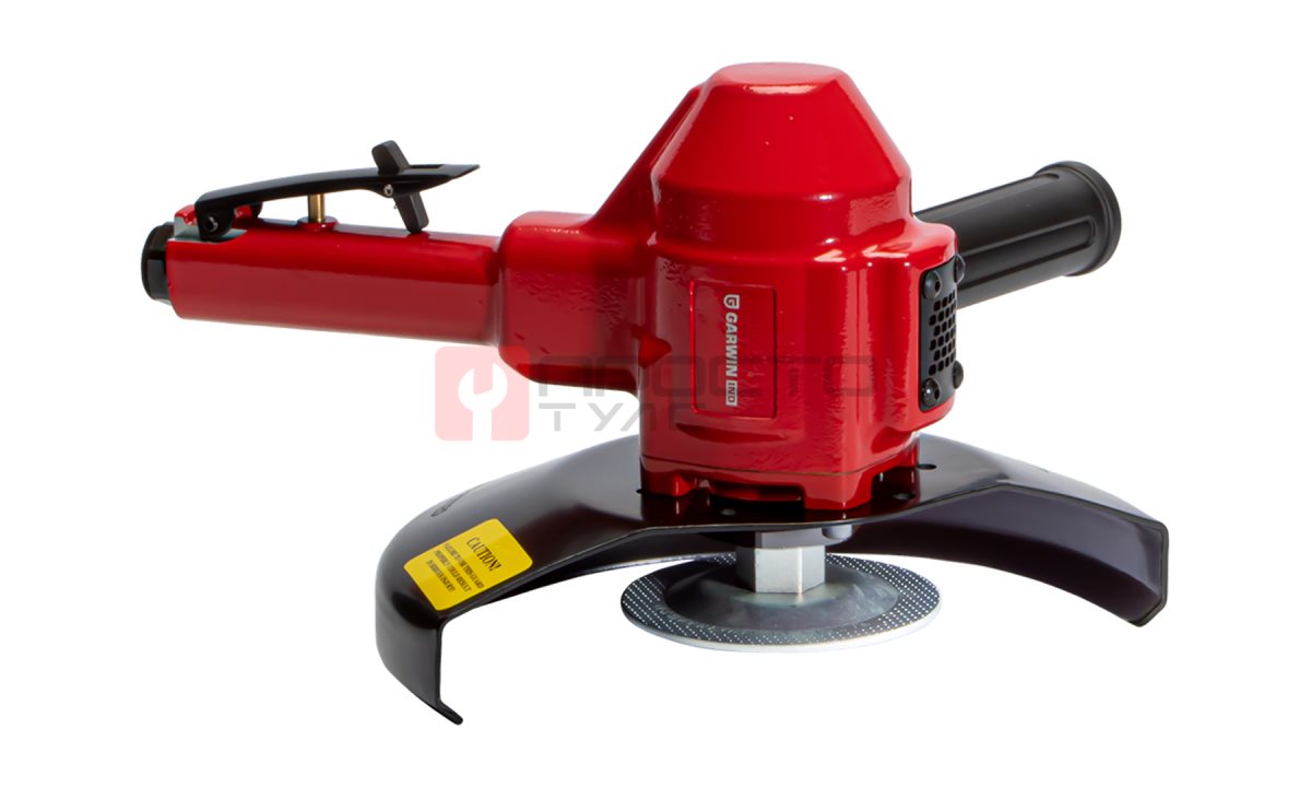  GARWIN INDUSTRIAL 803017-22-10 Пневматическая углошлифовальная машинка (УШМ) c рычажным включателем, 225 мм, 6000 об/мин., 2 л.с., промышленная (0)