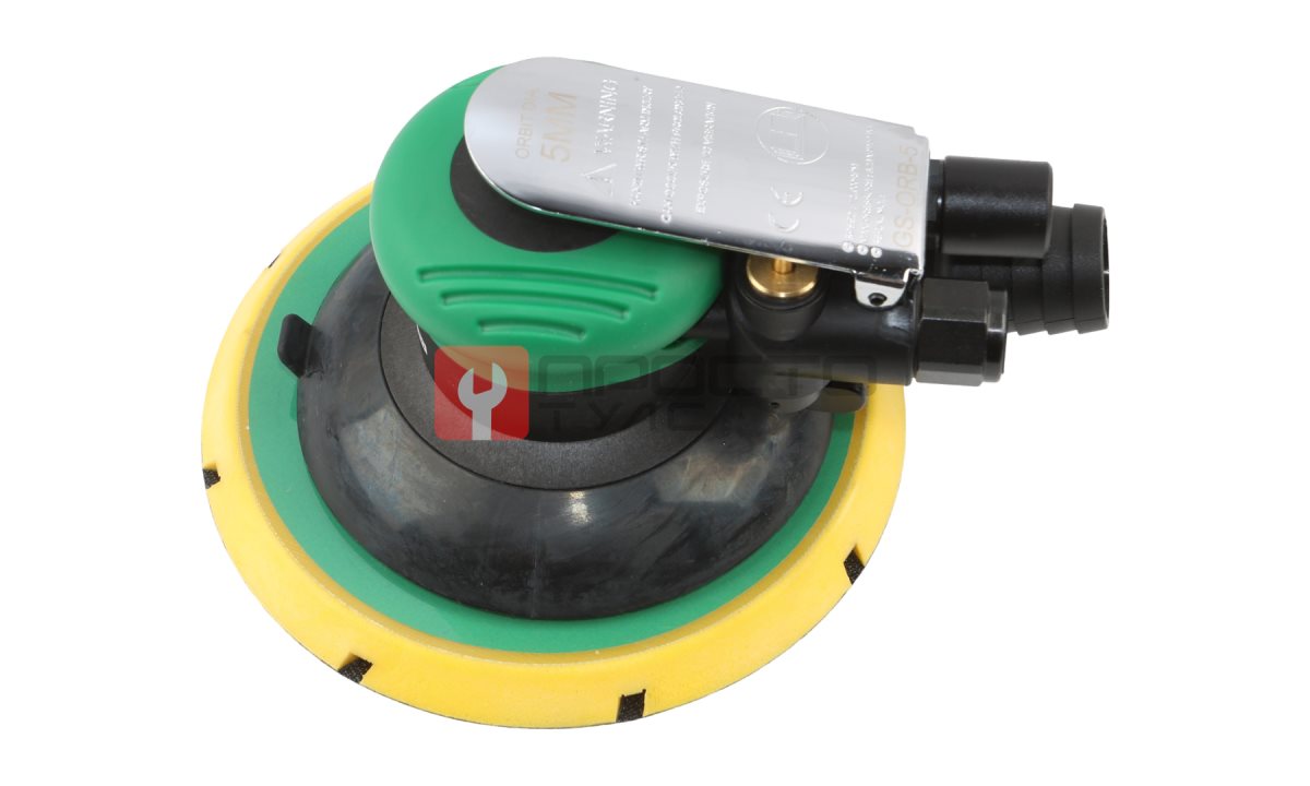  GARWIN PRO GS-ORB-5 Пневматическая, роторно-орбитальная шлифовальная машинка с пылеотводом, 150 мм, 15 отверстий, орбита 5 мм (0)