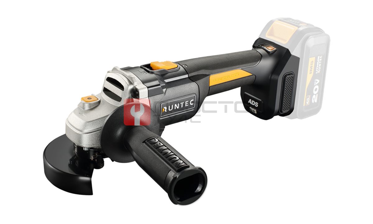  RUNTEC RT-AG900W Шлифмашина угловая аккумуляторная RUNTEC PRO 125 мм, 20В, 900Вт (0)