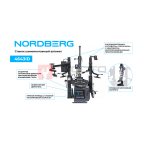  Станок шиномонтажный автомат, инверторный, стол с накладками, 220 В, серый NORDBERG 4643ID (G) (2)