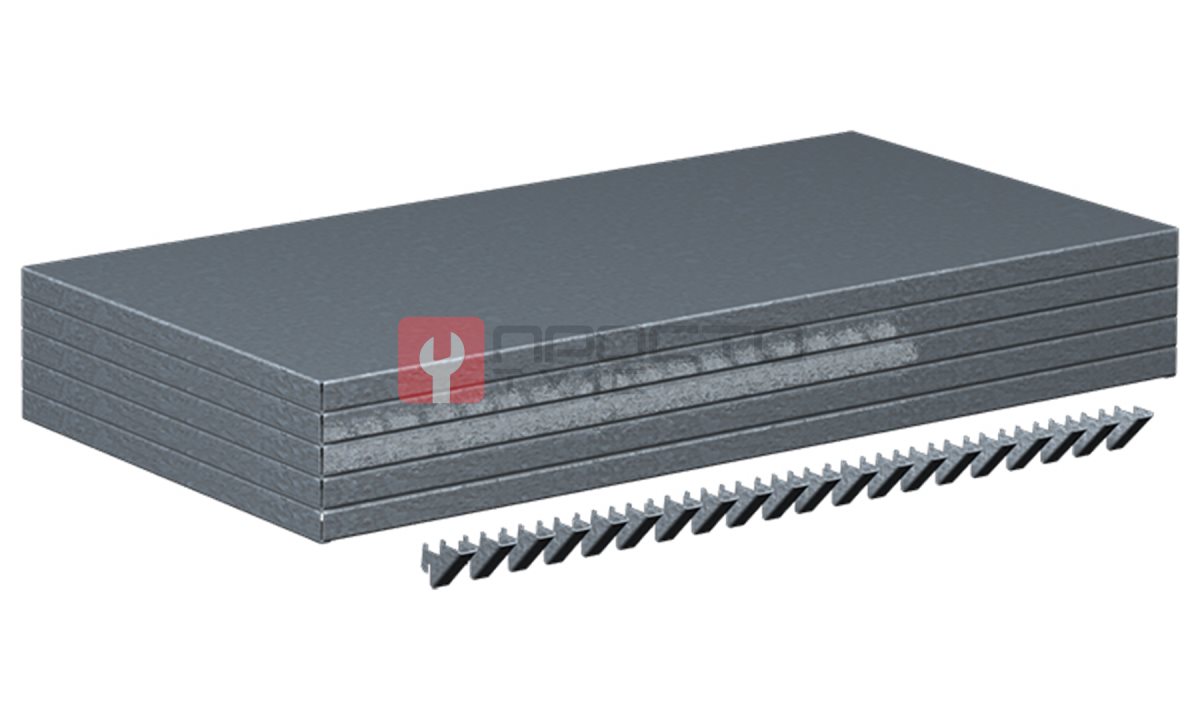  Полка оцинкованная для стеллажа 1000х500мм, 1 шт., FERRUM, 05.355G (0)