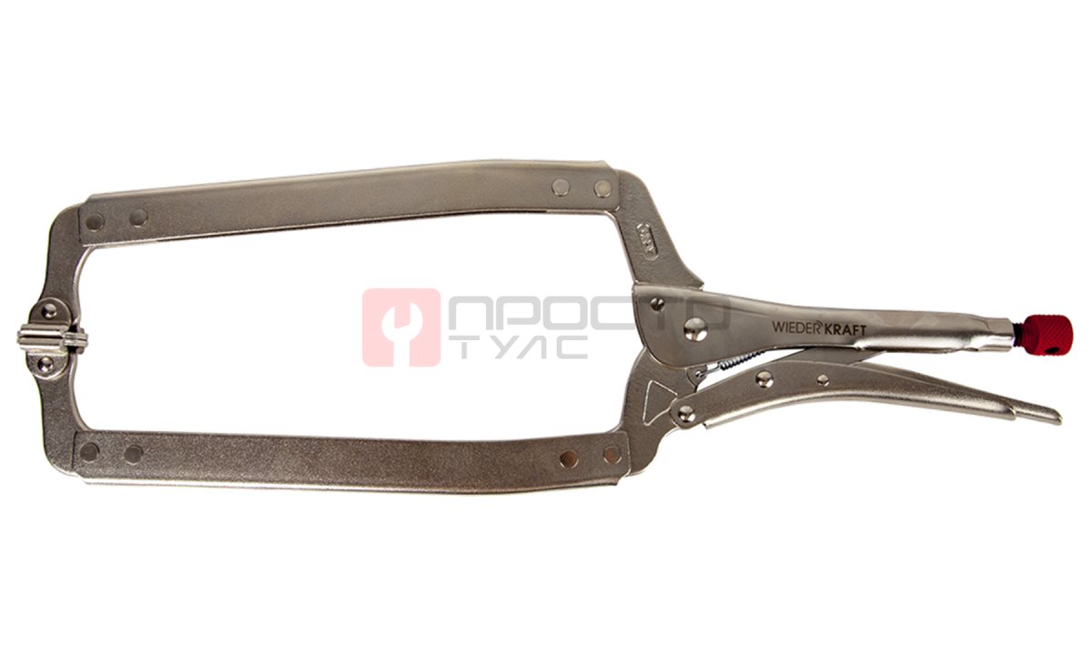  WDK-65141 (WDK-65041)Зажим закругленный с фиксатором. Струбцины сварочные 18” (0)