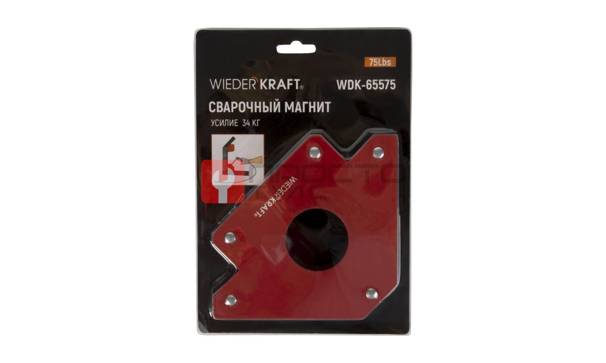  WDK-65575 Сварочный магнит, углы 45, 90, 135, усилие 75Lbs (1)