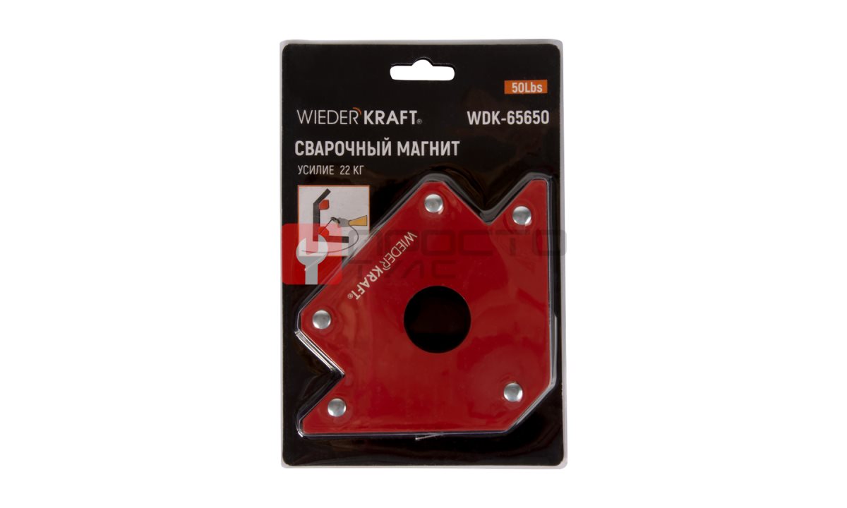  WDK-65650 Сварочный магнит, углы 45, 90, 135, усилие 50Lbs (1)