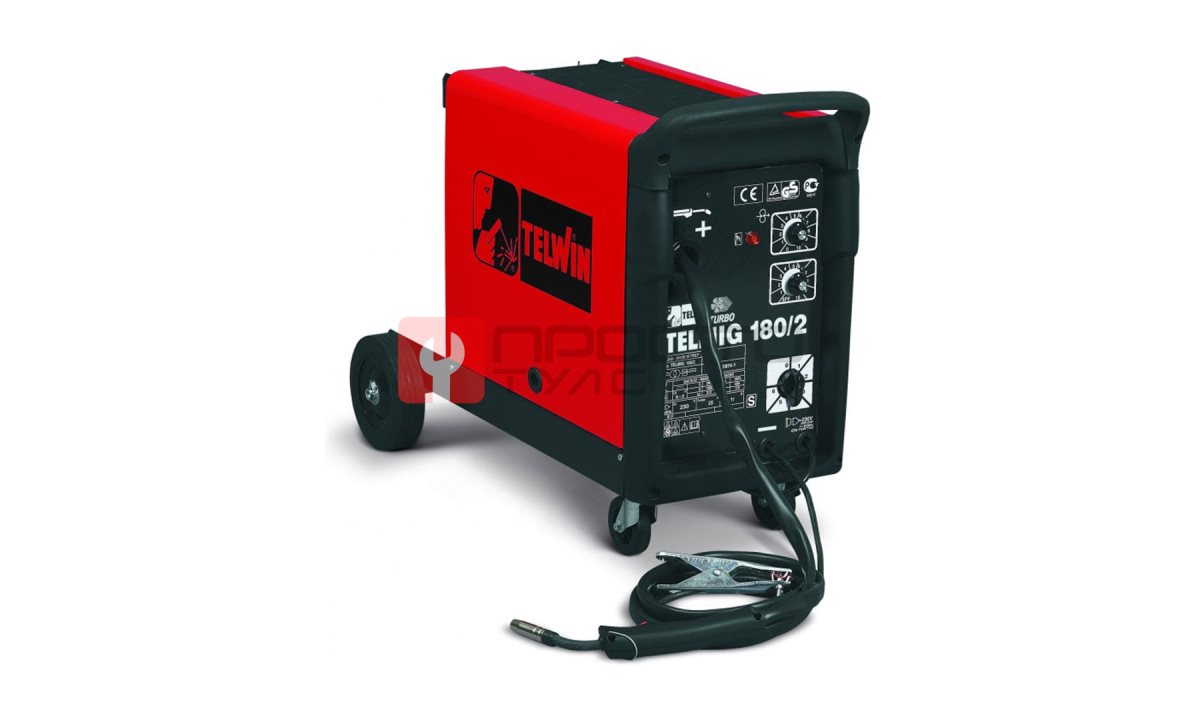  Сварочный аппарат для полуавтоматической сварки Telwin Telmig 180/2 230V, TELWIN, 821055 (0)