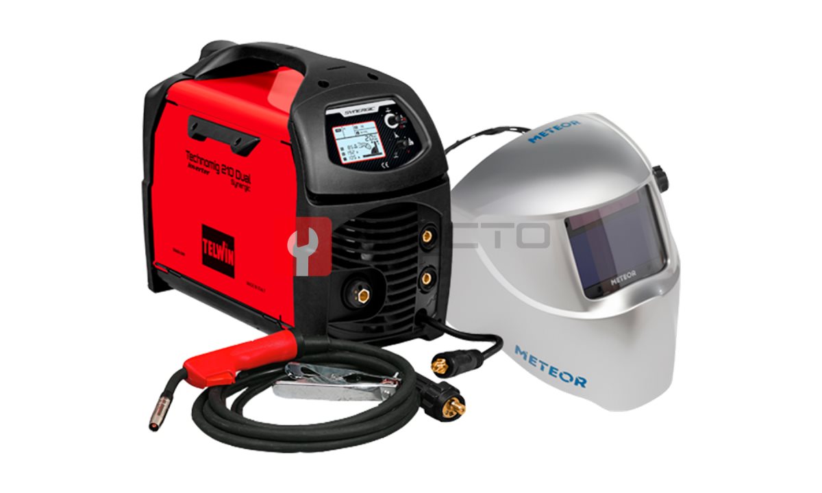  Сварочный полуавтомат + Маска сварщика, TELWIN, TECHNOMIG 210 Dual Synergic 230 V (0)