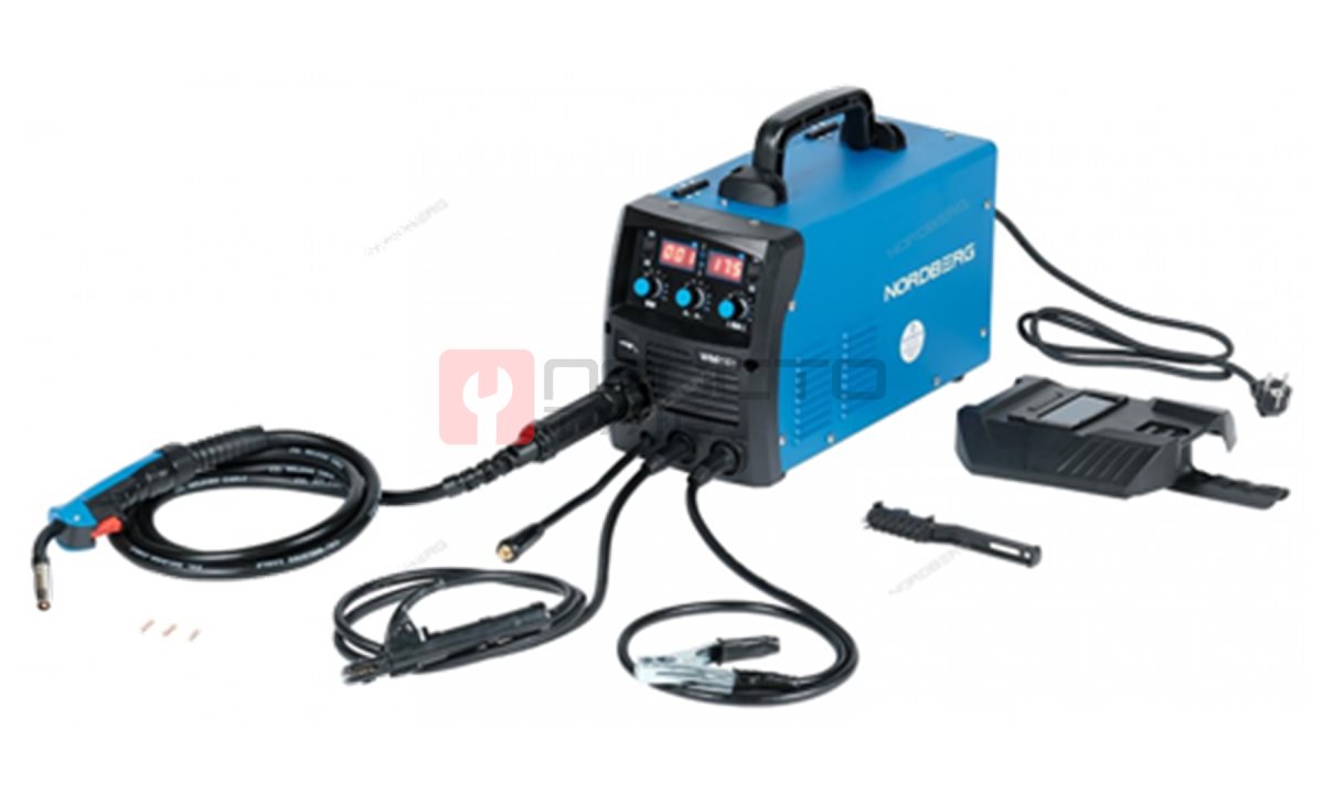  NORDBERG АППАРАТ СВАРОЧНЫЙ WMI161 инверторный MIG+MMA, 220V (0)