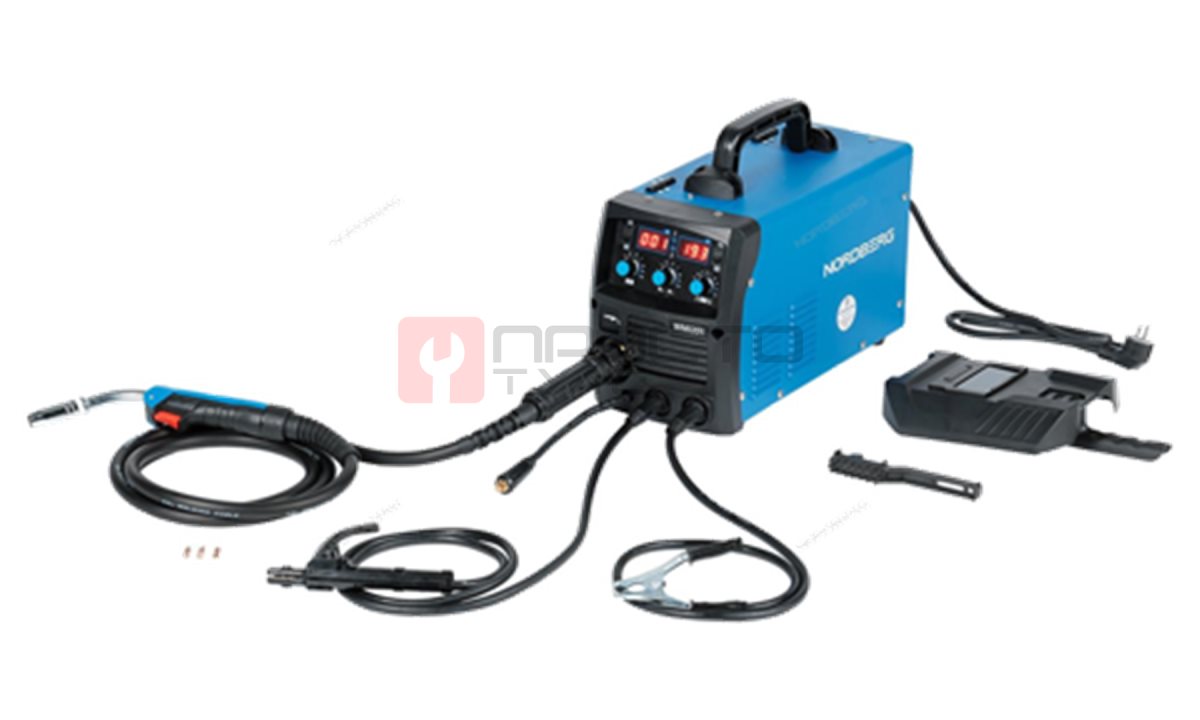  NORDBERG АППАРАТ СВАРОЧНЫЙ WMI201 инверторный MIG+MMA, 220V (0)