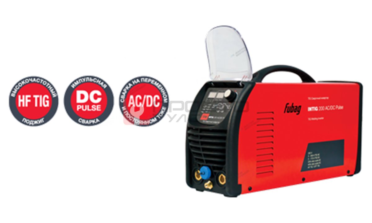  Сварочный инвертор  FUBAG INTIG 200 AC/DC Pulse с горелкой FUBAG FB TIG 26 5P 4 М (0)