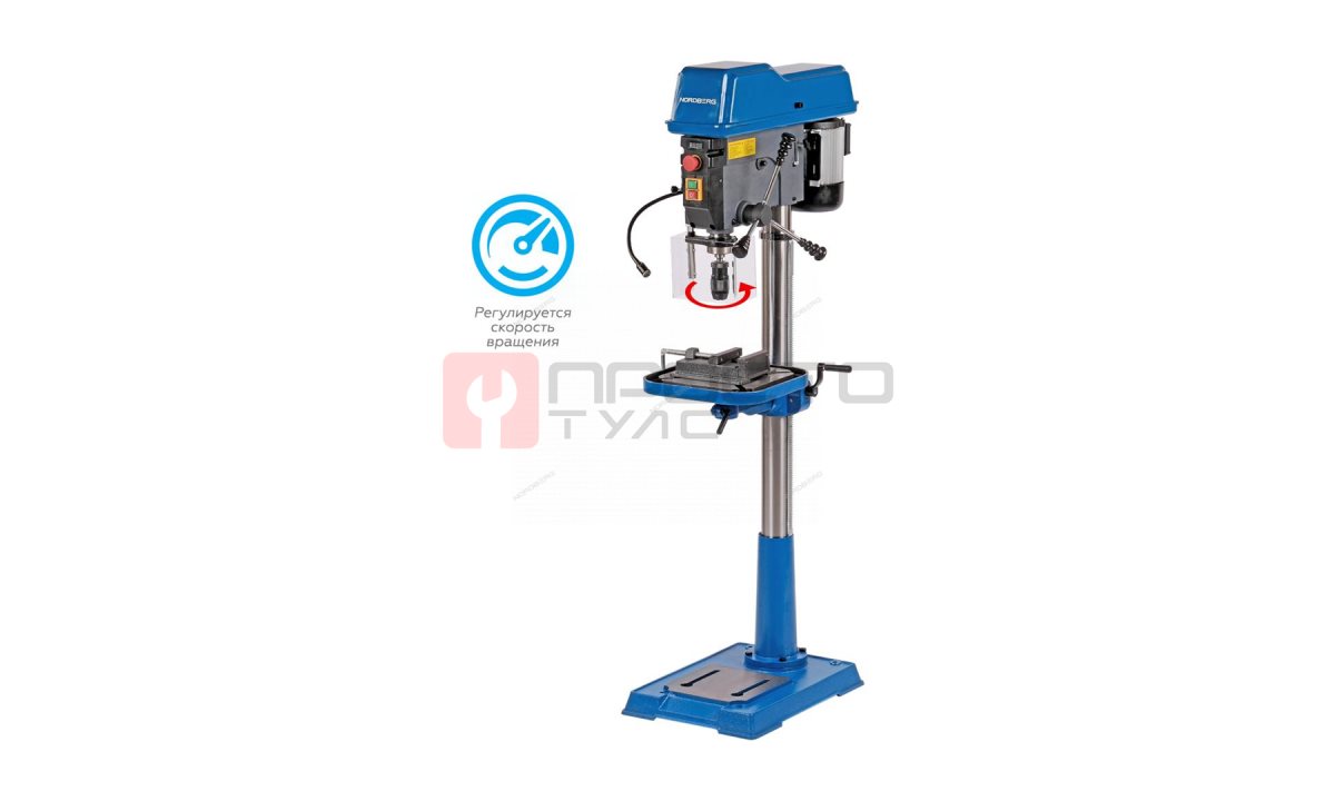  Станок сверлильный (1100Вт, 25мм, вариатор скорости,тиски) NORDBERG ND25111V (0)