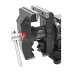  WDK-BV150D Профессиональные слесарные тиски 150 мм, регулировка в двух плоскостях 360 градусов мни (1)