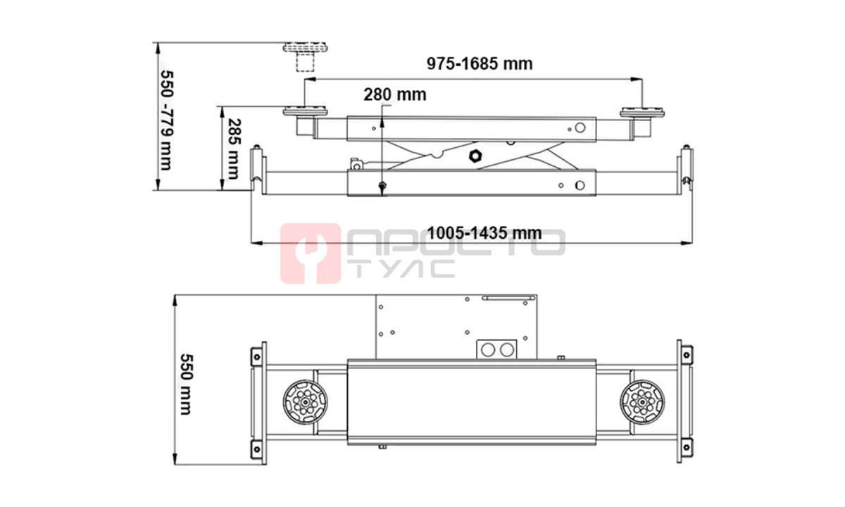  RJ-10A Траверса пневмогидравлическая 4.5 т. (1)