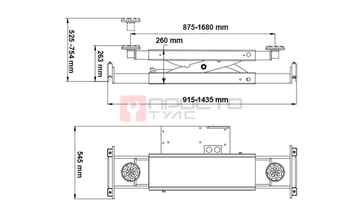  RJ-8A Траверса пневмогидравлическая 3.5 т. (1)