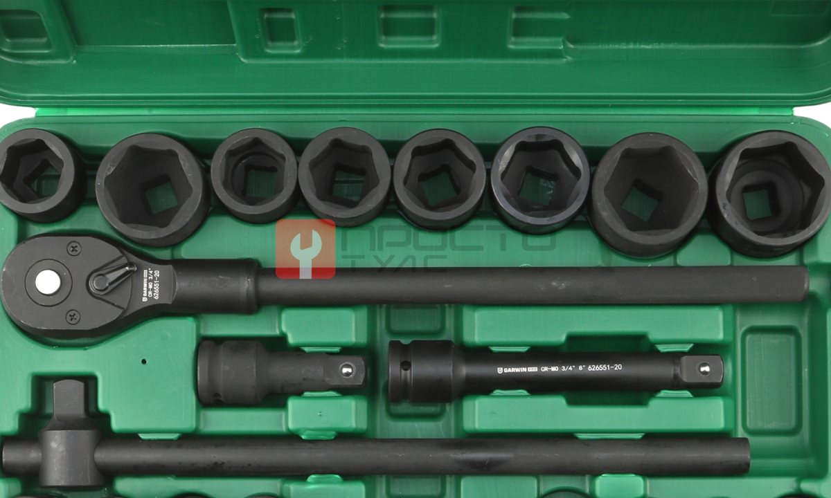  GARWIN PRO 626551-20 Набор ударных головок дюймовых 3/4