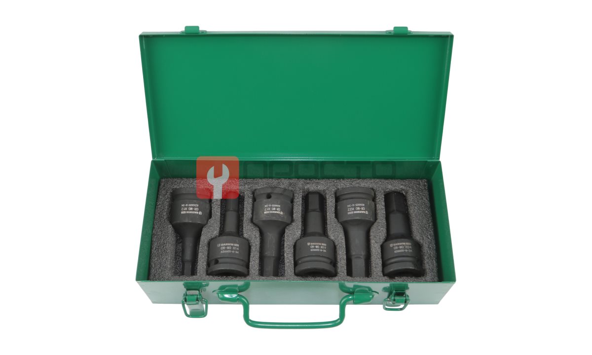  GARWIN PRO 626605-6-34 Набор ударных шестигранников 3/4
