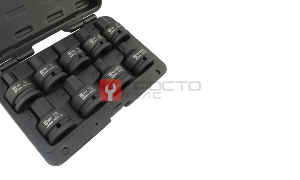  GARWIN INDUSTRIAL 626605-SET9 Набор ударных головок-бит 3/4