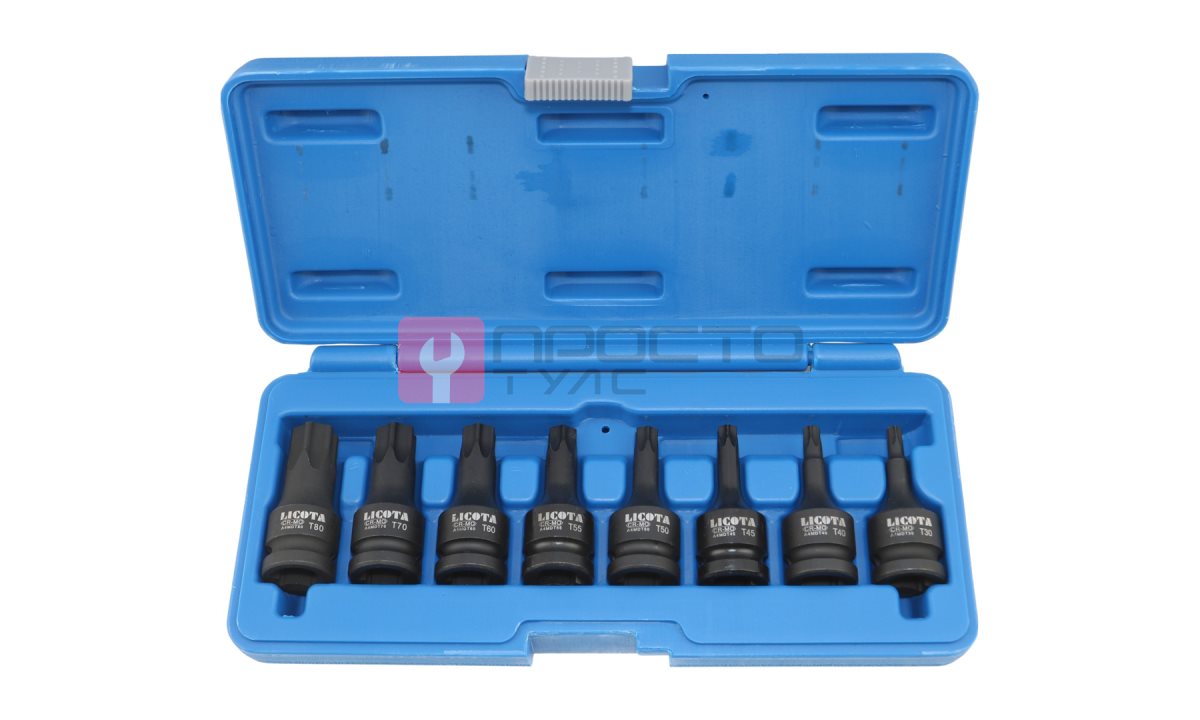  Licota ASA-40002S Набор TORX ударных в кейсе 1/2
