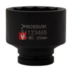  SI123465 Головка торцевая ударная 12-гранная ROSSVIK 3/4