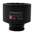  SI123470 Головка торцевая ударная 12-гранная ROSSVIK 3/4