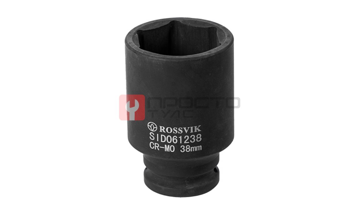  SID061238 Головка торцевая ударная, глубокая ROSSVIK, 1/2