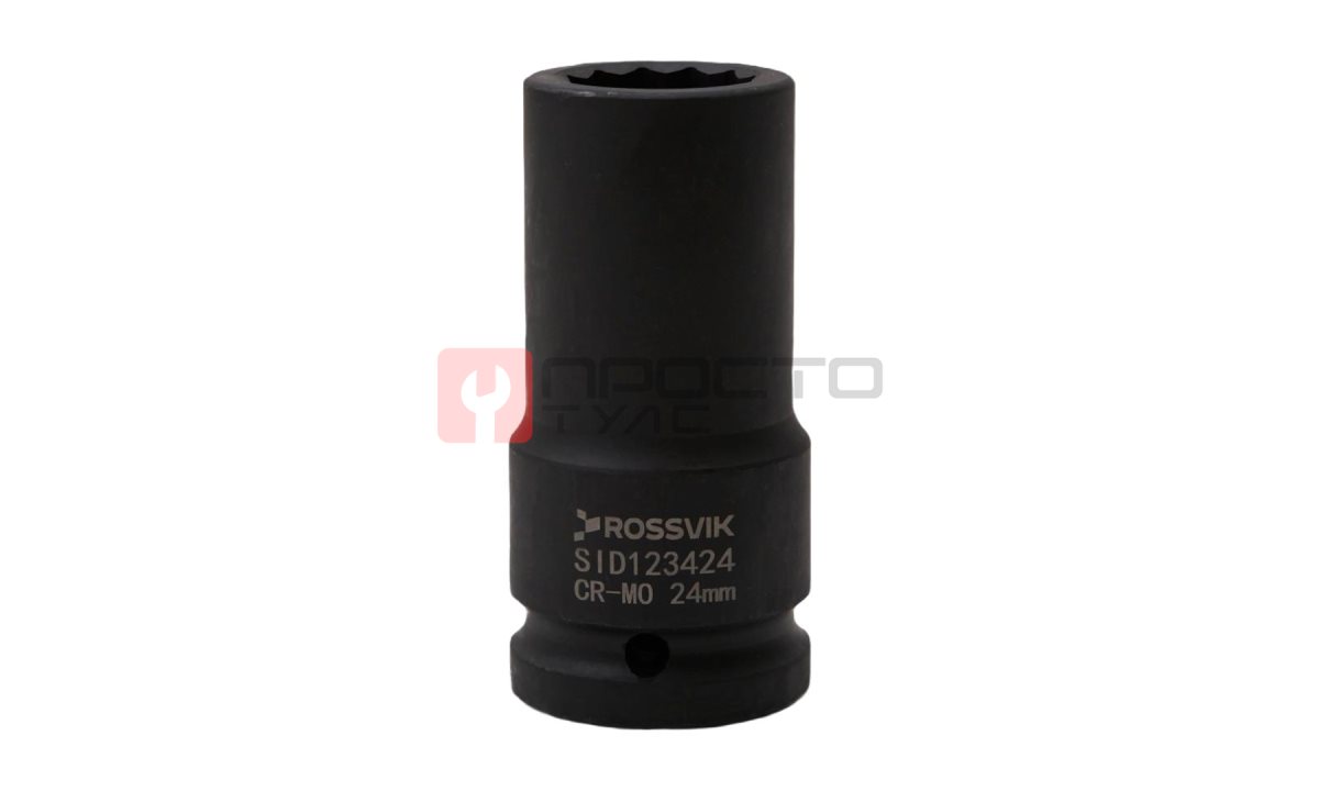  SID123424 Головка торцевая ударная глубокая 12-гранная ROSSVIK 3/4