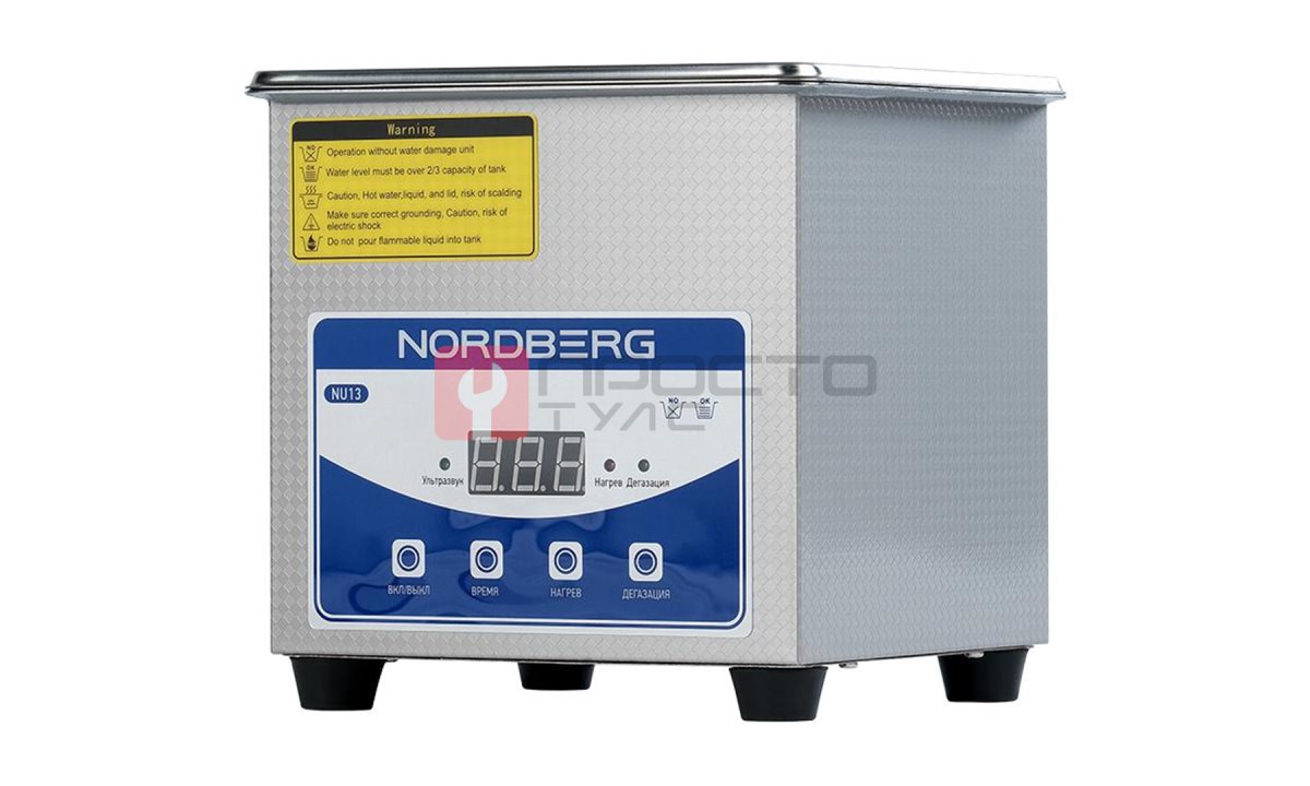  Ультразвуковая ванна с подогревом, 1,3 л NORDBERG NU13 (1)
