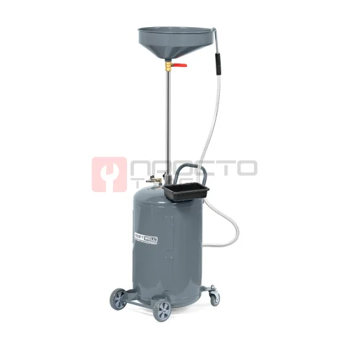 KraftWell KRW1803.80L Установка для слива масла/антифриза с подъемной ванной, 90 л