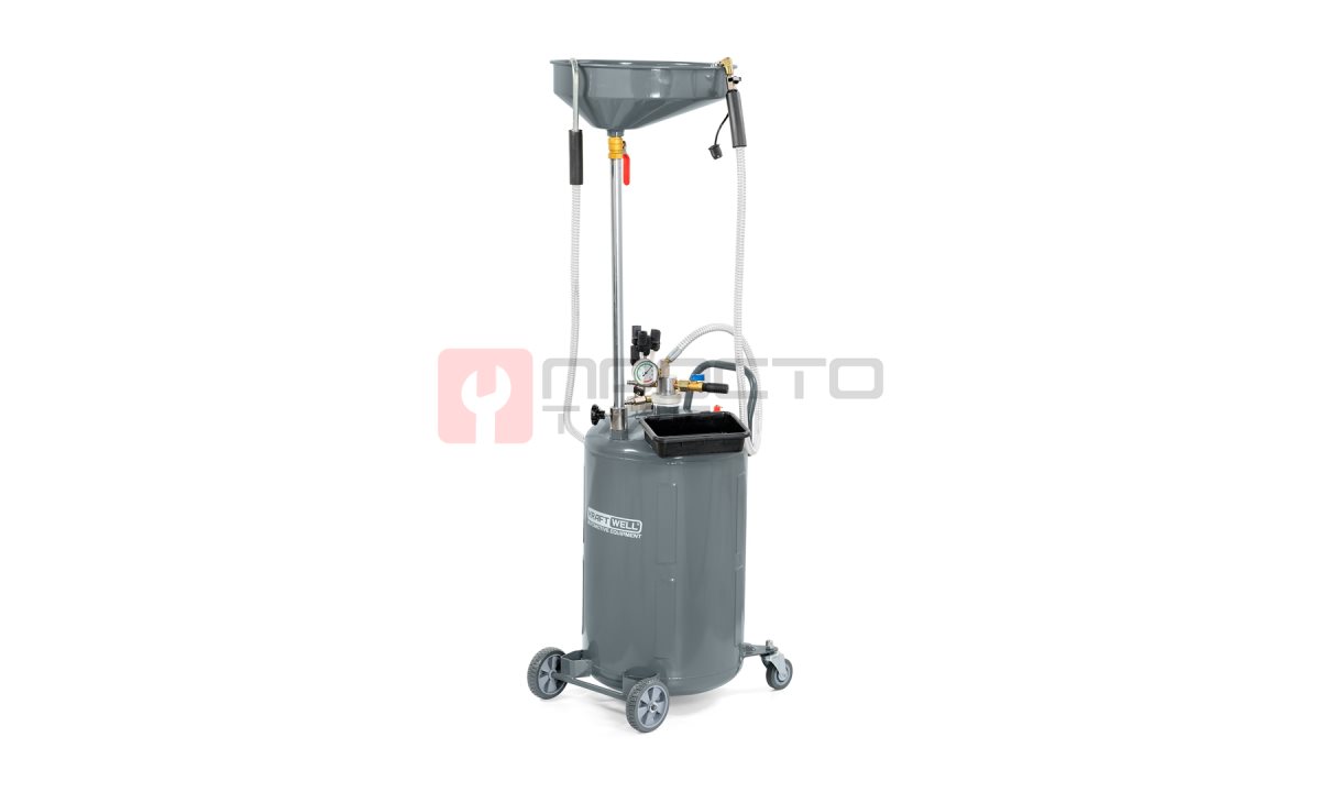  KraftWell KRW1832.80L Установка для слива и откачки масла/антифриза с подъемной ванной, 90 л (0)