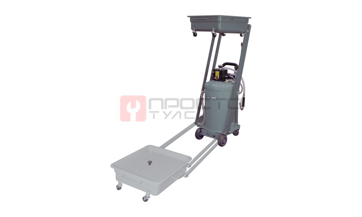  KraftWell KRW1835 Установка для слива и откачки масла/антифриза с пантографной ванной, 140 л (0)