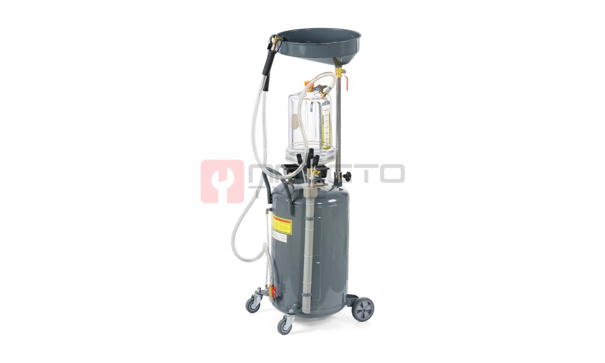  KraftWell KRW1839.80L Установка для слива и откачки масла/антифриза с подъемной ванной и мерной емкостью, 100 л (0)
