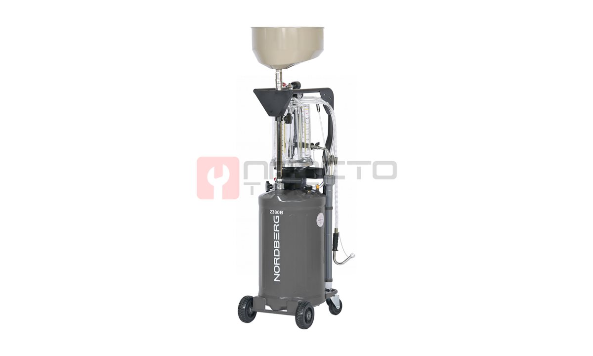  Установка для сбора масла пневматическая, 80 л, серая NORDBERG 2380G (0)