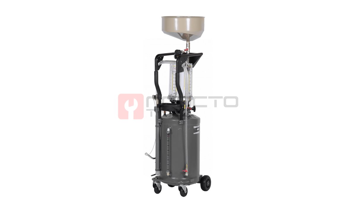  Установка для сбора масла пневматическая, 80 л, серая NORDBERG 2380G (1)