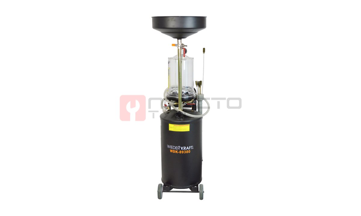  WDK-89380 Установка для откачки или слива масла с предкамерой, бак 80 л (1)