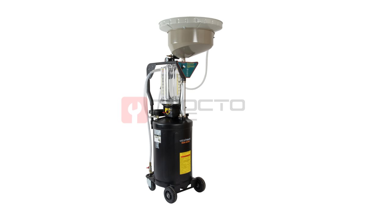  WDK-89580 Установка для откачки или слива масла с предкамерой, бак 75 л (0)