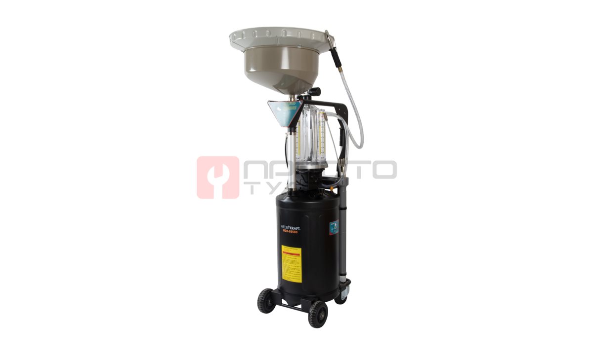  WDK-89580 Установка для откачки или слива масла с предкамерой, бак 75 л (1)