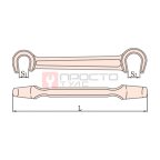  GARWIN INDUSTRIAL GSS-VI04 Ключ вентильный С-образный двухсторонний искробезопасный 17,5х25,5 мм мни (1)