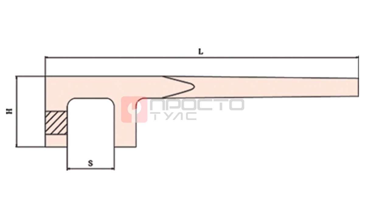  GARWIN INDUSTRIAL GSS-VN060 Ключ вентильный искробезопасный 60 мм (1)