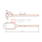  GARWIN INDUSTRIAL GSS-VPD02 Ключ вентильный искробезопасный 50 мм, R=22,5 мм мни (1)