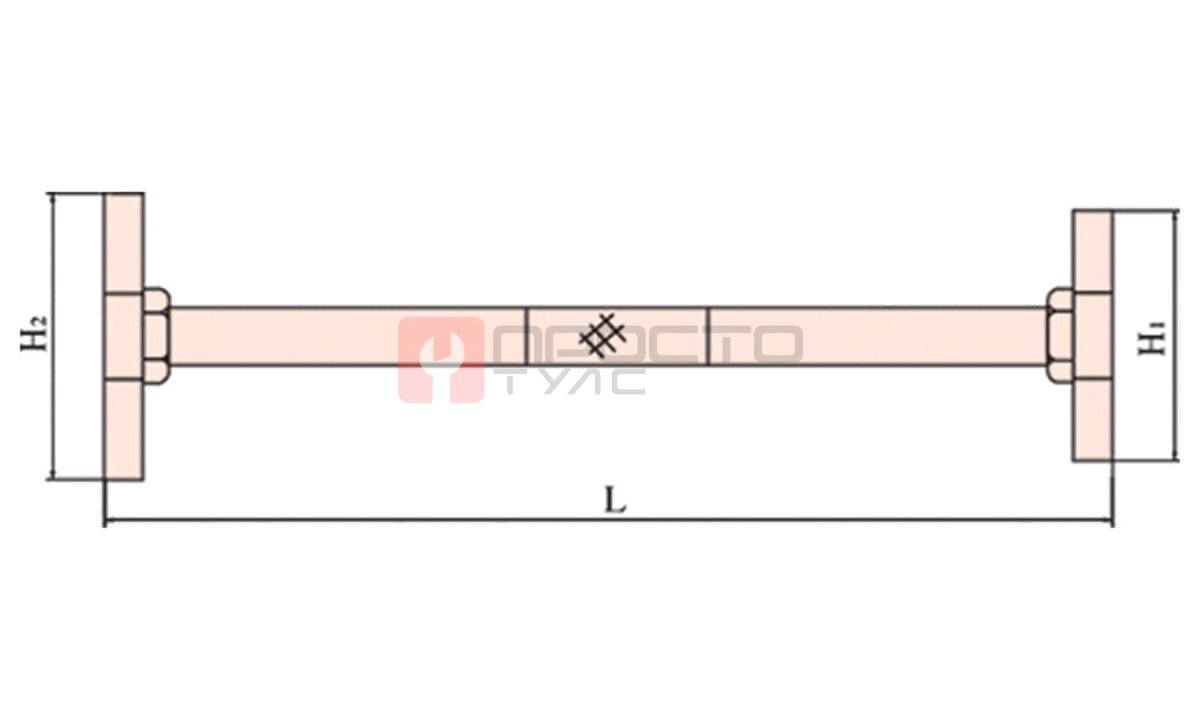  GARWIN INDUSTRIAL GSS-VR02 Ключ для пробок искробезопасный 70х95 мм, длина 350 мм (1)