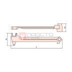  GARWIN INDUSTRIAL GSS-VS02 Ключ для пробок искробезопасный 61х93 мм, длина 385 мм (3)