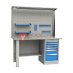  GARWIN INDUSTRIAL 004040-4 Верстак однотумбовый, тумба с 6 ящиками с оцинкованной столешницей 1500 мм (синий RAL5005) мни (1)