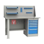  GARWIN INDUSTRIAL 004040-4 Верстак однотумбовый, тумба с 6 ящиками с оцинкованной столешницей 1500 мм (синий RAL5005) (2)