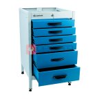  GARWIN PRO MST-T6-7035-5015 Тумба 6 ящиков Standart, без крышки, светло-серый каркас, светло-синие ящики, 7035+5015 (3)