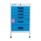  GARWIN PRO MST-T6-7035-5015 Тумба 6 ящиков Standart, без крышки, светло-серый каркас, светло-синие ящики, 7035+5015 мни (1)