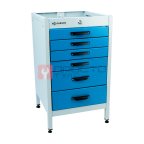  GARWIN PRO MST-T6-7035-5015 Тумба 6 ящиков Standart, без крышки, светло-серый каркас, светло-синие ящики, 7035+5015 (2)